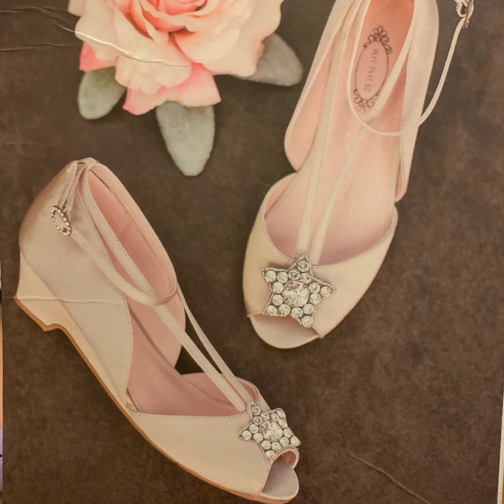 Joyfolie Girls Arabella Heel in Ivory 1Y